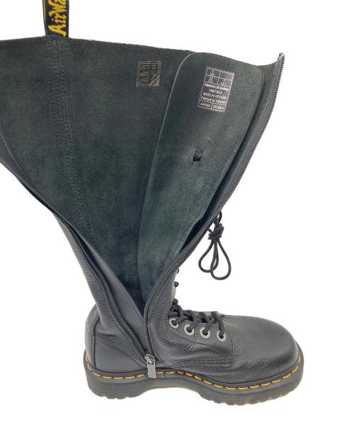 Dr.Martens（ドクターマーチン）Dr.Martens (ドクターマーチン) 20 ホール ブーツ　ロングブーツ　編み上げブーツ　レースアップブーツ ブラック サイズ:UK5の古着・服飾アイテム