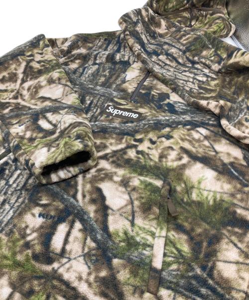 SUPREME（シュプリーム）Supreme (シュプリーム) 25FW リアルツリー POLARTEC FACE MASK HALF ZIP HOODED ブラウン サイズ:Mの古着・服飾アイテム