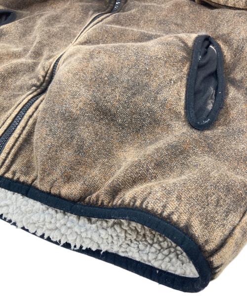 DIESEL（ディーゼル）DIESEL (ディーゼル) F-Ella フーディ　リバーシブル　ボアジャケット ブラウン サイズ:Sの古着・服飾アイテム