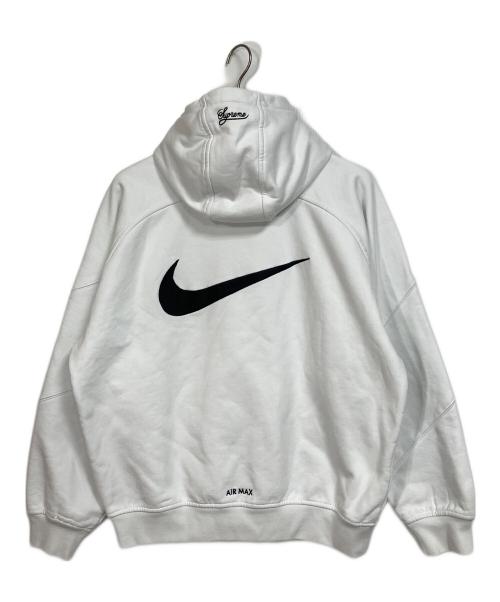 NIKE（ナイキ）NIKE (ナイキ) Supreme (シュプリーム) Zip Up Hooded Sweatshirt 25SS ホワイト サイズ: Mの古着・服飾アイテム