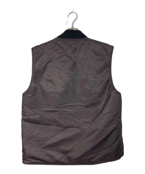 DIESEL（ディーゼル）DIESEL (ディーゼル) ジップアップベスト　リバーシブルベスト ブラウン サイズ:46の古着・服飾アイテム