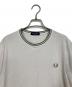 FRED PERRY (フレッドペリー) ロゴTシャツ ホワイト×グリーン サイズ:L：5000円