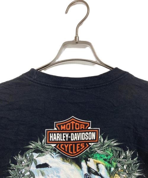 HARLEY-DAVIDSON（ハーレーダビッドソン）HARLEY-DAVIDSON (ハーレーダビッドソン) 【古着】プリントTシャツ　半袖カットソー　Tシャツ　Tee  メキシコ製 ブラック サイズ: Lの古着・服飾アイテム
