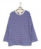 raspailラスパイユ）の古着「コットンボーダーTシャツ」｜ホワイト×ブルー