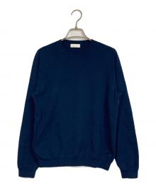 BALLSEY（ボールジィ）の古着「スビンコットン クルーネックプルオーバー　26SS」｜ネイビー