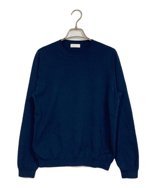 BALLSEY（ボールジィ）BALLSEY (ボールジィ) スビンコットン クルーネックプルオーバー　26SS ネイビー サイズ:Sの古着・服飾アイテム
