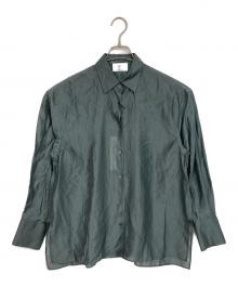 1er Arrondissement（プルミエ アロンディスモン）の古着「シアーテンセルシャツ　長袖シャツ　26SS」｜グリーン