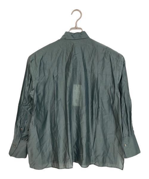 1er Arrondissement（プルミエ アロンディスモン）1er Arrondissement (プルミエ アロンディスモン) シアーテンセルシャツ　長袖シャツ　26SS グリーン サイズ:36 未使用品の古着・服飾アイテム