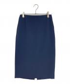theoryセオリー）の古着「Admiral Crepe Pencil Skirt2 アドミラルクレープペンシルスカート セレモニー　オフィスカジュアル　日本製　25年モデル」｜ネイビー