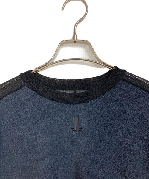 LANVIN（ランバン）LANVIN (ランバン) ヴィンテージパイルカットソー　26SS ネイビー サイズ:38 未使用品の古着・服飾アイテム