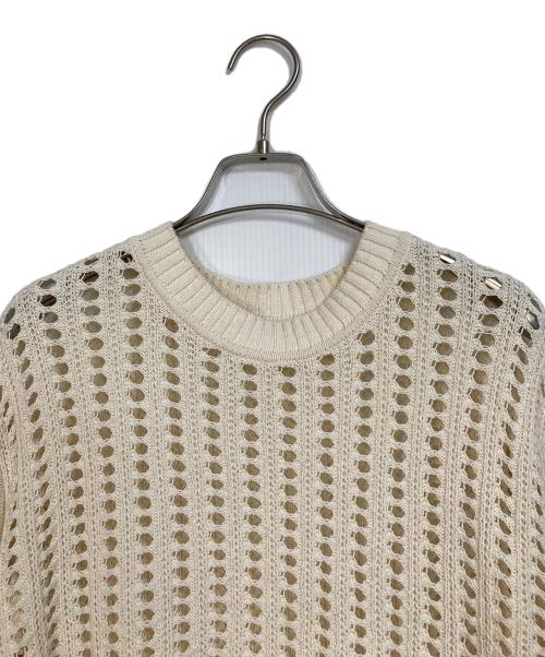 theory luxe（セオリーリュクス）theory luxe (セオリーリュクス) LINECO IRIS サマーニット ベージュ サイズ:38の古着・服飾アイテム