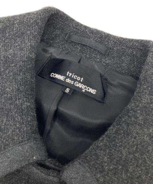 tricot COMME des GARCONS（トリココムデギャルソン）tricot COMME des GARCONS (トリココムデギャルソン) アーカイブ Pコート グレー サイズ:S/Sの古着・服飾アイテム