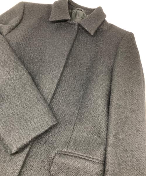 PRADA（プラダ）PRADA (プラダ) ツイードロングコート ブラック サイズ:40の古着・服飾アイテム