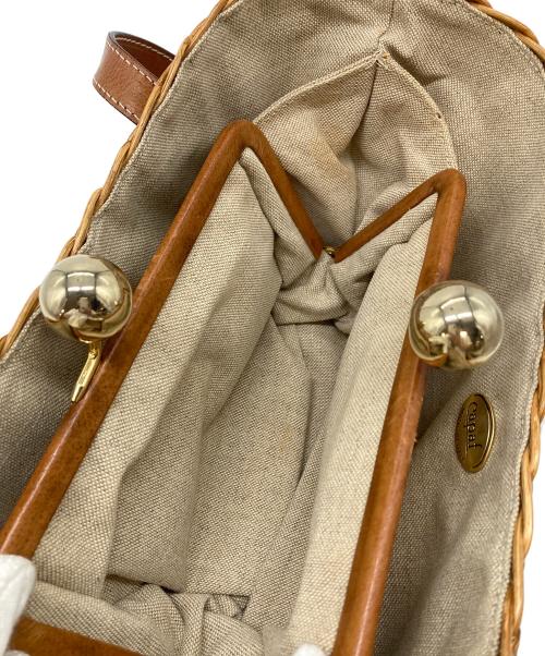 capat（キャパット）capat (キャパット) イタリア製 カゴバッグ ベージュ サイズ:実寸参照の古着・服飾アイテム