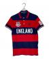 POLO RALPH LAUREN（ポロ・ラルフローレン）の古着「イングランド ボーダーポロシャツ」｜ネイビー×レッド