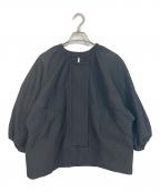 HYEONヘヨン）の古着「choucream blouson  シュークリームブルゾン  アウター　ライトアウター」｜ブラック