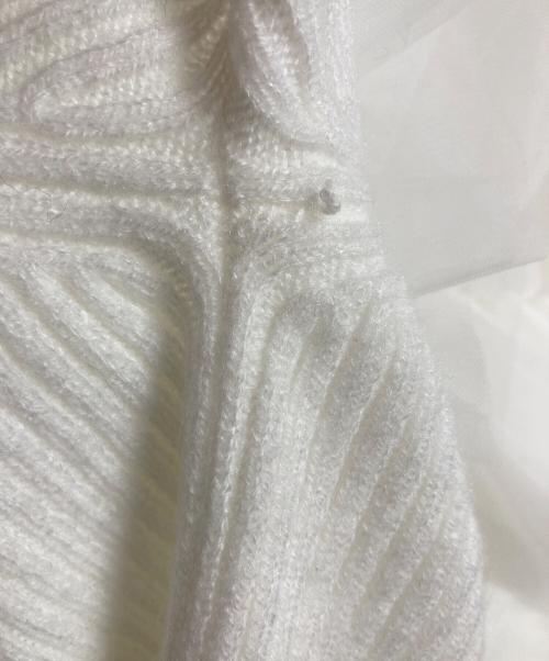 Bibily（ビビィ）Bibily (ビビィ) GISELLE TULLE KNIT  ジゼルチュールニット   ホワイト サイズ:FREEの古着・服飾アイテム