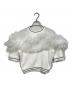 Bibily（ビビィ）の古着「GISELLE TULLE KNIT  ジゼルチュールニット  」｜ホワイト