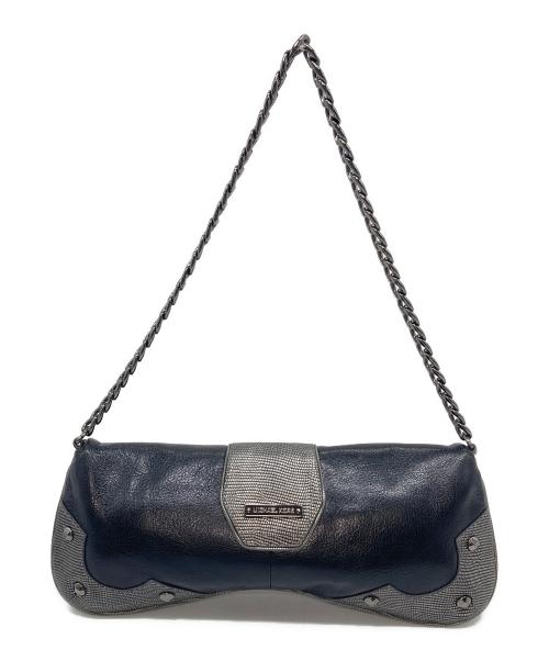MICHAEL KORS（マイケルコース）MICHAEL KORS (マイケルコース) スタッズ＆チェーンワンショルダーバッグ グレー サイズ:実寸参照の古着・服飾アイテム
