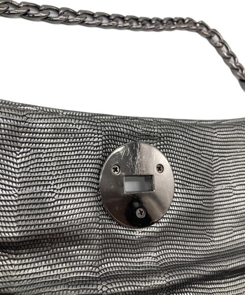 MICHAEL KORS（マイケルコース）MICHAEL KORS (マイケルコース) スタッズ＆チェーンワンショルダーバッグ グレー サイズ:実寸参照の古着・服飾アイテム