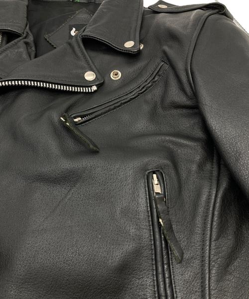 bp（ビーピー）BP (ビーピー) 水牛革ライダースジャケット ブラック サイズ:Lの古着・服飾アイテム
