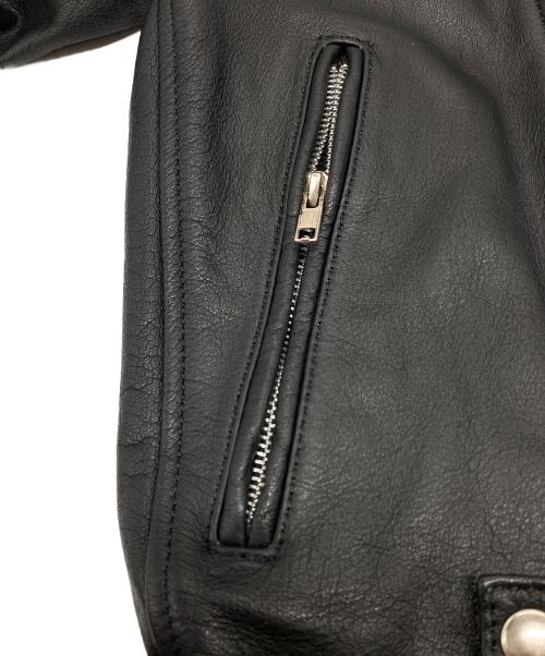 bp（ビーピー）BP (ビーピー) 水牛革ライダースジャケット ブラック サイズ:Lの古着・服飾アイテム