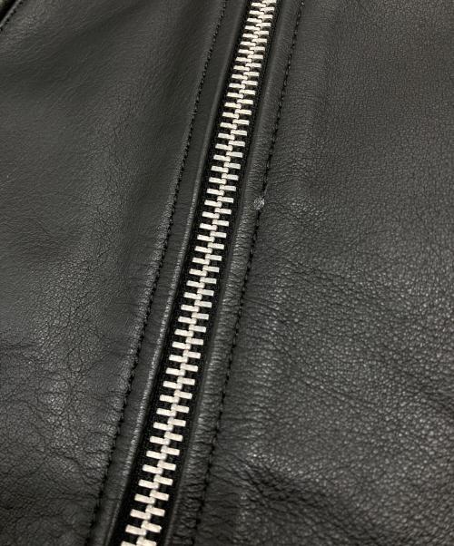 bp（ビーピー）BP (ビーピー) 水牛革ライダースジャケット ブラック サイズ:Lの古着・服飾アイテム