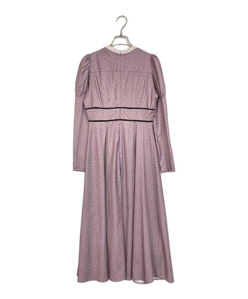 HER LIP TO（ハーリップトゥ）HER LIP TO (ハーリップトゥ) Orangerie Dot Long Dress ドットワンピース　 パープル サイズ:Sの古着・服飾アイテム