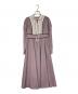 HER LIP TO（ハーリップトゥ）の古着「Orangerie Dot Long Dress ドットワンピース　」｜パープル