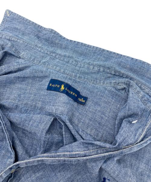 POLO RALPH LAUREN（ポロ・ラルフローレン）POLO RALPH LAUREN (ポロ・ラルフローレン) シャンブレーシャツ　長袖シャツ　ポニー刺繍 インディゴ サイズ:Sの古着・服飾アイテム