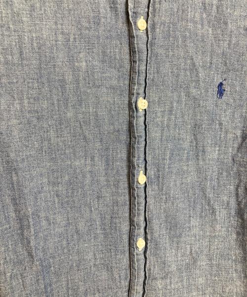 POLO RALPH LAUREN（ポロ・ラルフローレン）POLO RALPH LAUREN (ポロ・ラルフローレン) シャンブレーシャツ　長袖シャツ　ポニー刺繍 インディゴ サイズ:Sの古着・服飾アイテム