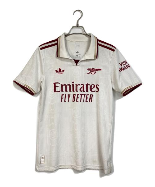 adidas（アディダス）adidas (アディダス) アーセナルFC 3rd ユニフォーム　ゲームシャツ ホワイト サイズ:Mの古着・服飾アイテム
