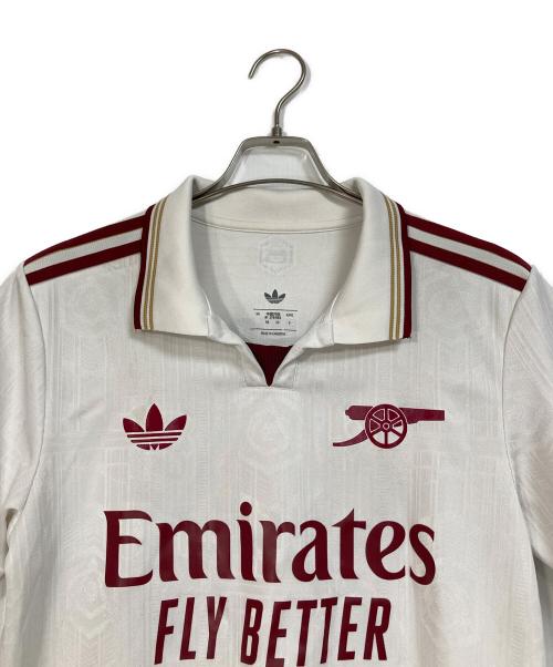 adidas（アディダス）adidas (アディダス) アーセナルFC 3rd ユニフォーム　ゲームシャツ ホワイト サイズ:Mの古着・服飾アイテム
