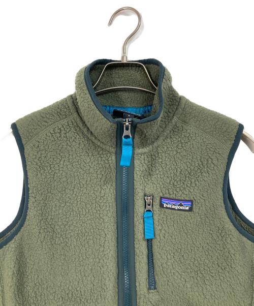 Patagonia（パタゴニア）Patagonia (パタゴニア) Retro Pile Vest  ボアベスト カーキ サイズ:Sの古着・服飾アイテム