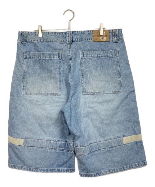 SOURCE JEANS（ソースジーンズ）SOURCE JEANS (ソースジーンズ) デニムハーフパンツ ブルー サイズ:40の古着・服飾アイテム