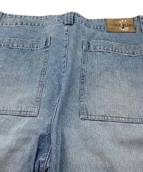 SOURCE JEANS（ソースジーンズ）SOURCE JEANS (ソースジーンズ) デニムハーフパンツ ブルー サイズ:40の古着・服飾アイテム