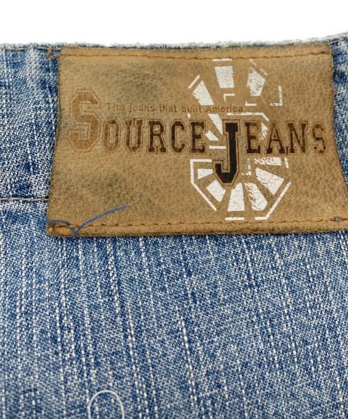 SOURCE JEANS（ソースジーンズ）SOURCE JEANS (ソースジーンズ) デニムハーフパンツ ブルー サイズ:40の古着・服飾アイテム