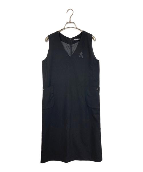 MARY QUANT（マリークヮント）MARY QUANT (マリークヮント) MQロゴジャンスカ ワンピース　ロングワンピース ブラック サイズ:Mの古着・服飾アイテム