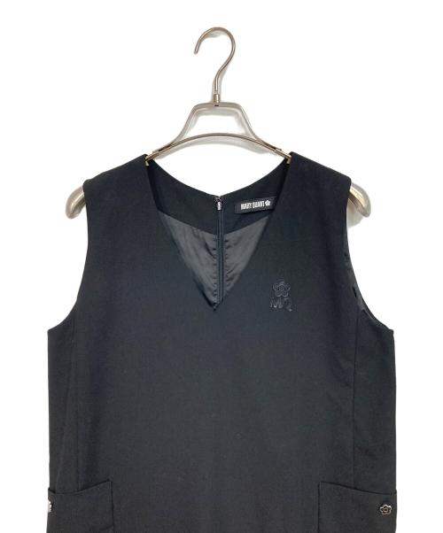 MARY QUANT（マリークヮント）MARY QUANT (マリークヮント) MQロゴジャンスカ ワンピース　ロングワンピース ブラック サイズ:Mの古着・服飾アイテム