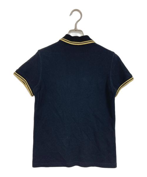 FRED PERRY（フレッドペリー）FRED PERRY (フレッドペリー) ポロシャツ　半袖シャツ　ワンポイント刺繍　イングランド製 ブラック サイズ:UK12（実寸参照）の古着・服飾アイテム
