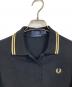 FRED PERRY (フレッドペリー) ポロシャツ　半袖シャツ　ワンポイント刺繍　イングランド製 ブラック サイズ:UK12（実寸参照）：5000円