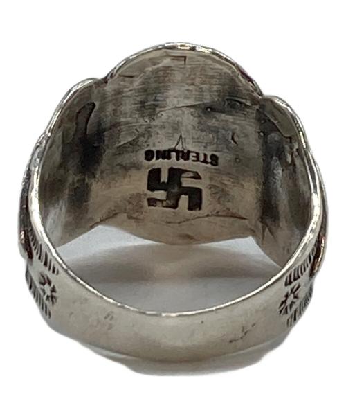 Navajo（ナバホ）NAVAJO (ナバホ) サンダーバードモチーフリング　SILVER925（sterling刻印）インディアンジュエリー サイズ:実寸参照の古着・服飾アイテム