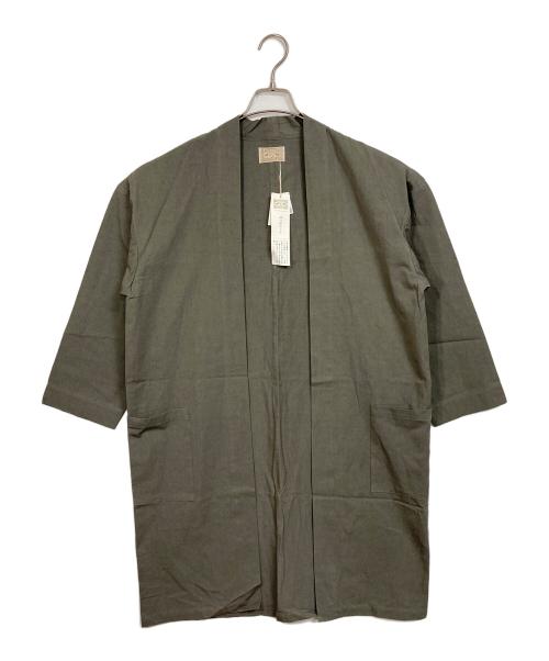 中川政七商店（ナカガワマサシチショウテン）中川政七商店 (ナカガワマサシチショウテン) はっぴコート　アウター　ライトアウター　日本製 カーキ サイズ:M 未使用品の古着・服飾アイテム