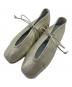 SUI（スイ）の古着「LACE UP BALLET レースアップバレエシューズ　フラットシューズ　日本製　北欧、暮らしの道具店」｜ゴールド
