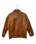 JACKROSE (ジャックローズ) ホースハイド シングル レザージャケット ブラウン サイズ:5：20000円