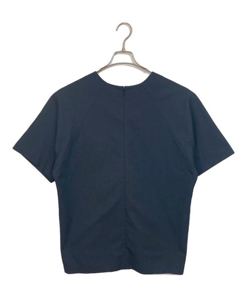 theory luxe（セオリーリュクス）theory luxe (セオリーリュクス) ウォッシャブル プルオーバートップス　日本製　セレモニー　オフィスカジュアル ネイビー サイズ:38の古着・服飾アイテム