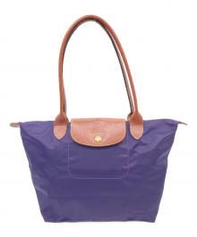 LONGCHAMP（ロンシャン）の古着「ル・プリアージュ トートバッグS ミルティール(ビルベリー)」｜パープル