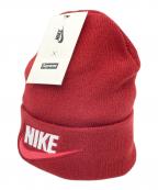 SUPREME×NIKEシュプリーム×ナイキ）の古着「BEANIE TEAM RED アクリルニット帽　18AW」｜レッド