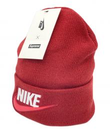 SUPREME×NIKE（シュプリーム×ナイキ）の古着「BEANIE TEAM RED アクリルニット帽　18AW」｜レッド