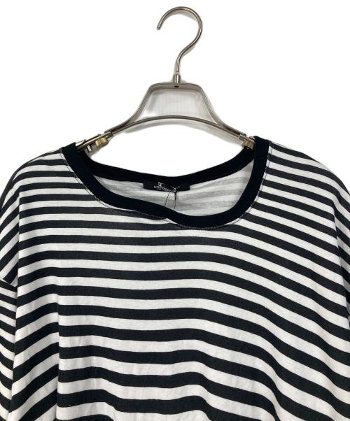 UNDERCOVER（アンダーカバー）UNDERCOVER (アンダーカバー) アシンメトリーボーダーカットソー　26SS ホワイト×ブラック サイズ:3の古着・服飾アイテム